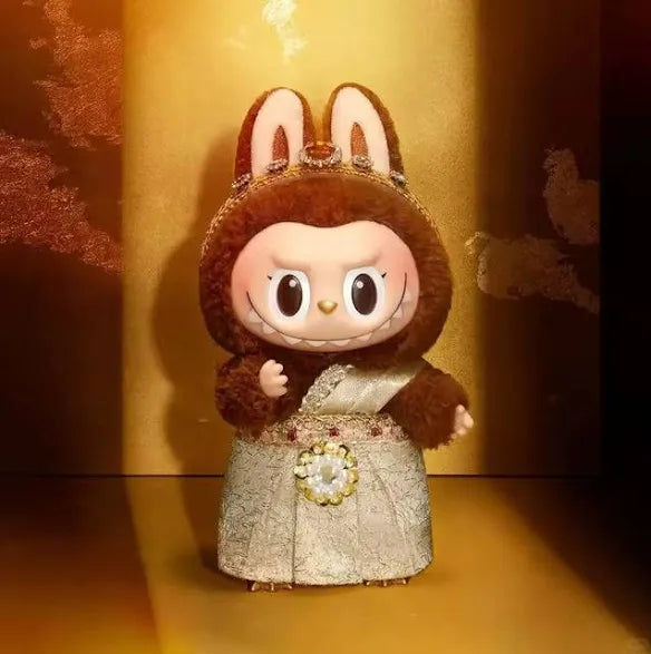 Labubu The Monster Series - Good Luck To You - Plush Keychain (Gold Robe Edition)